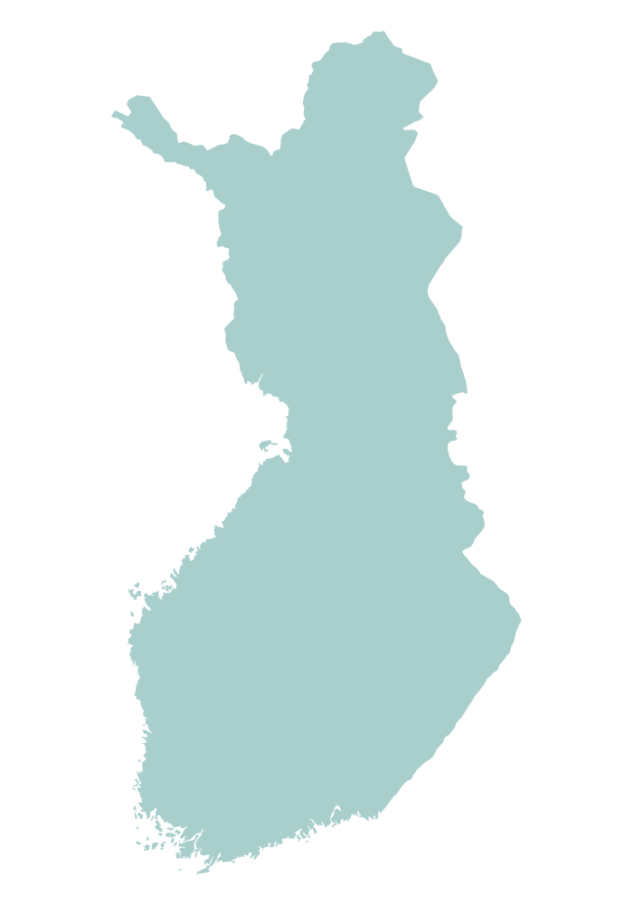 芬兰完整地图轮廓